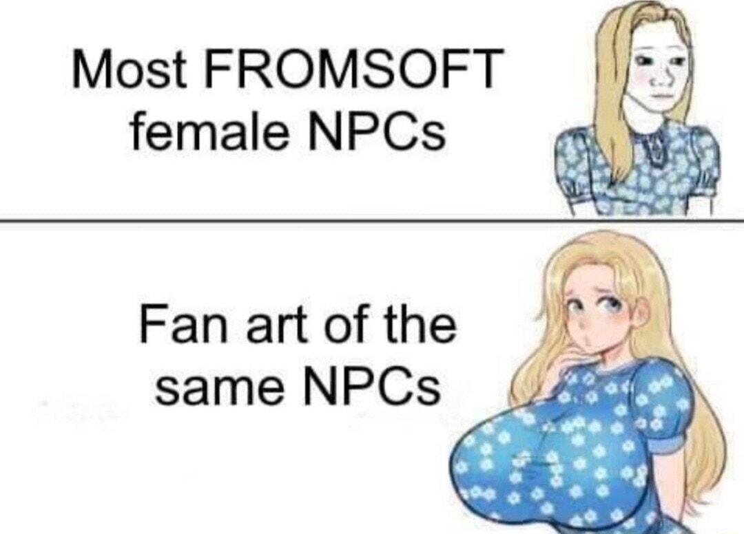 Most FROMSOFT female NPCs Fan art of the same NPCs
