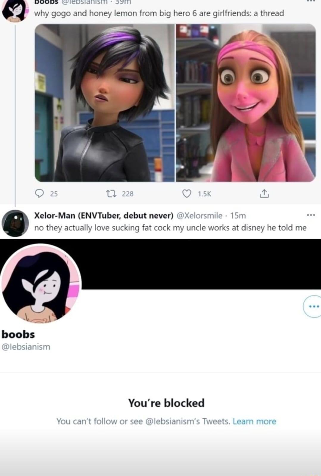 1y 5000 and honey eman from big hero 6 are gifiends a thread Xelor Man ENVTuber debut never tually love sucking f Youre blocked