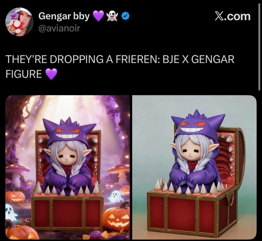 Gengar bby THEY'RE DROPPING A FRIEREN: BJE X GENGAR FIGURE