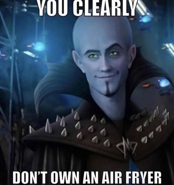 YOU GLERRLYS DONT OWN AN AIR FRVER