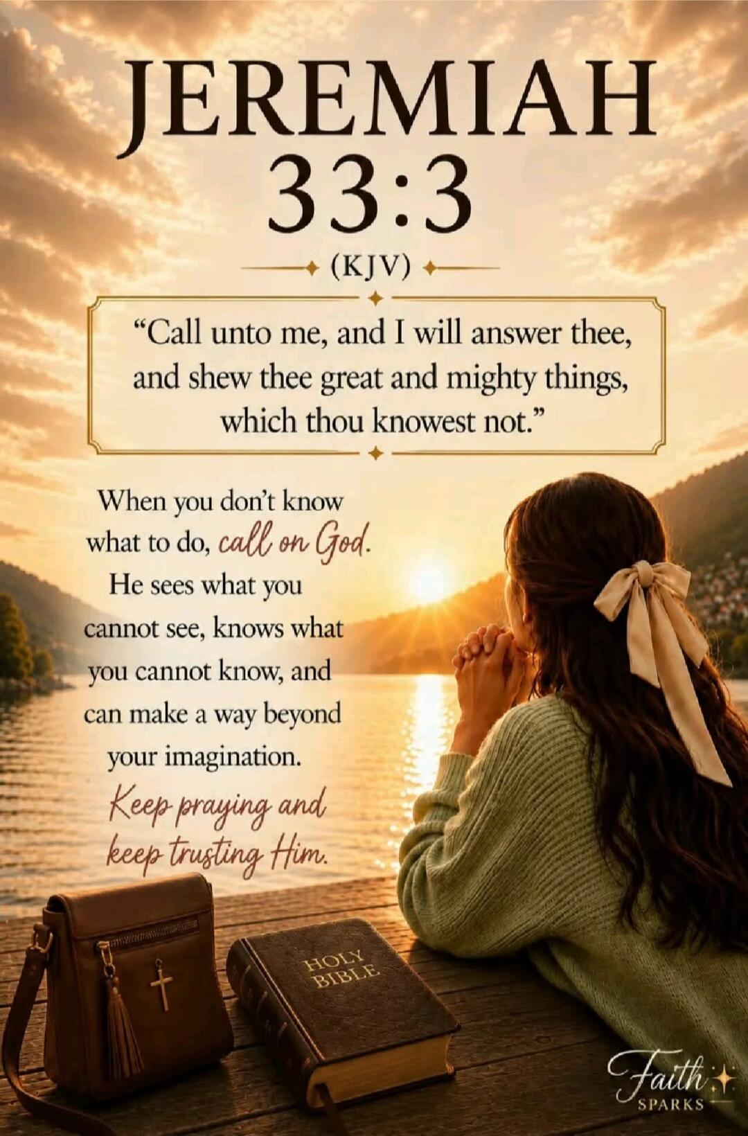 JEREMIAH 33:3 (KJV) 