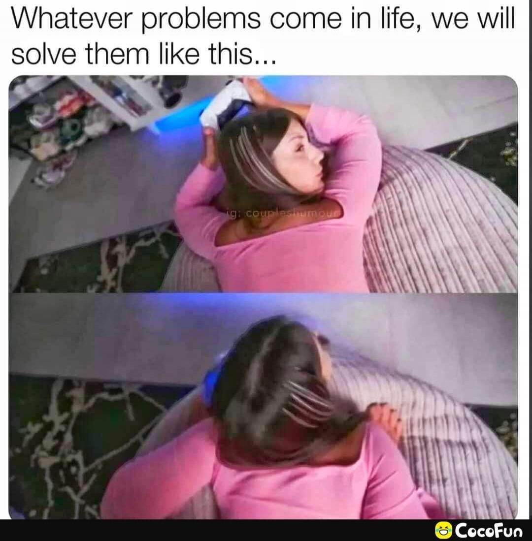 Whatever problems come in life, we will solve them like this...