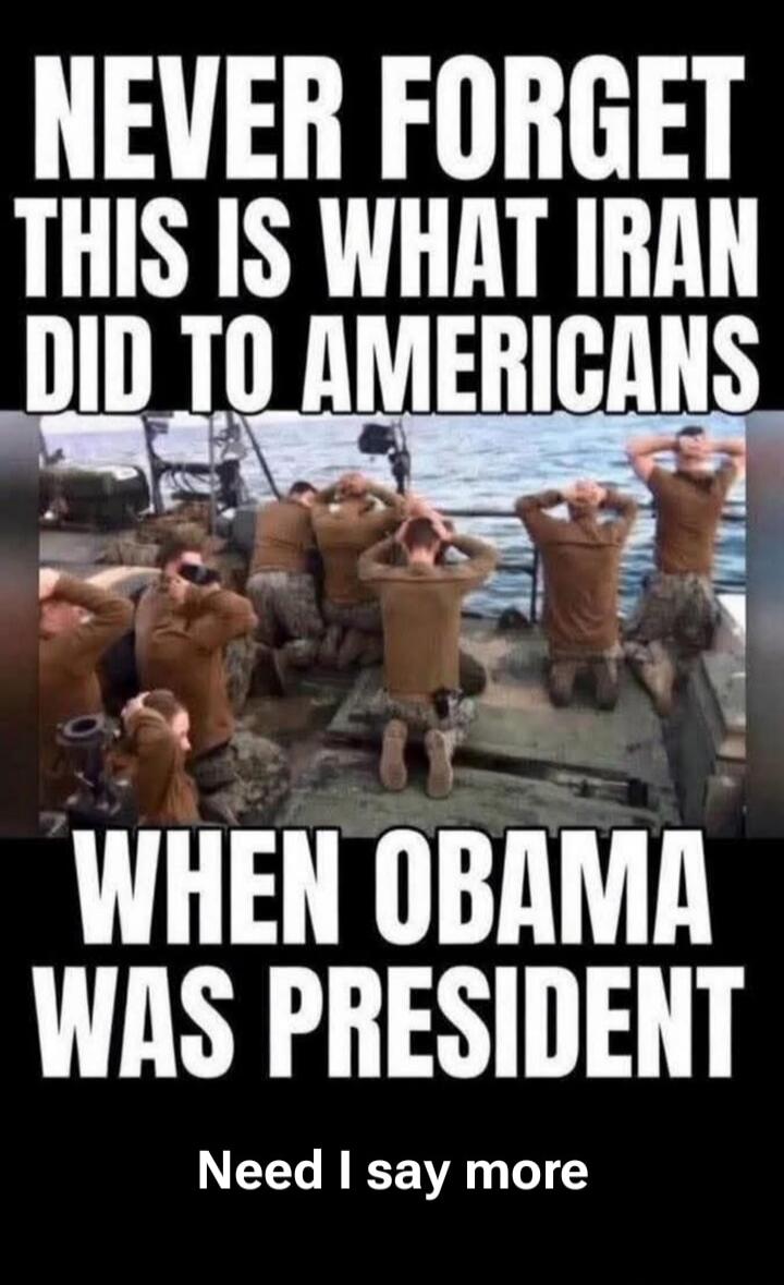 NEVER FORGET THIS IS WHAT IRAN DID TO AMERICANS WHEN OBAMA WAS PRESIDENT Need I say more