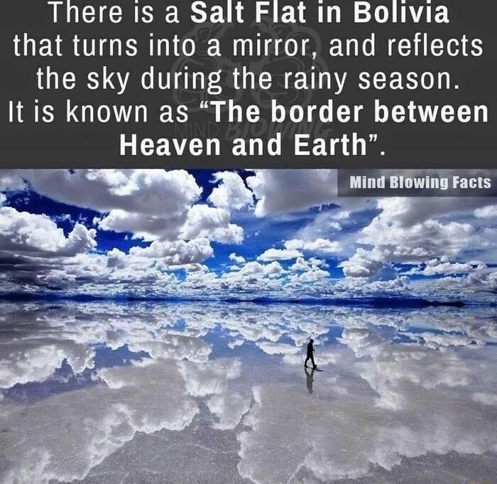 LCICRERCR T g g A T A E that turns into a mirror and reflects the sky during the rainy season It is known as The border between GCEVEL DT Ta