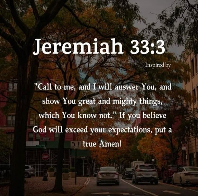Jeremiah 33:3 Inspired by 