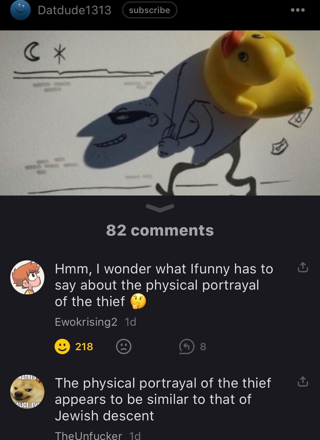 subscribe 82 comments Hmm wonder what Ifunny has to say about the physical portrayal RGCROIE Ewokrising2 1d WRLEELEEI Rl e IR R G ER I ELTLEICR GRS IIEIR CRGEIE 3 Jewish descent TheUnfucker 1d