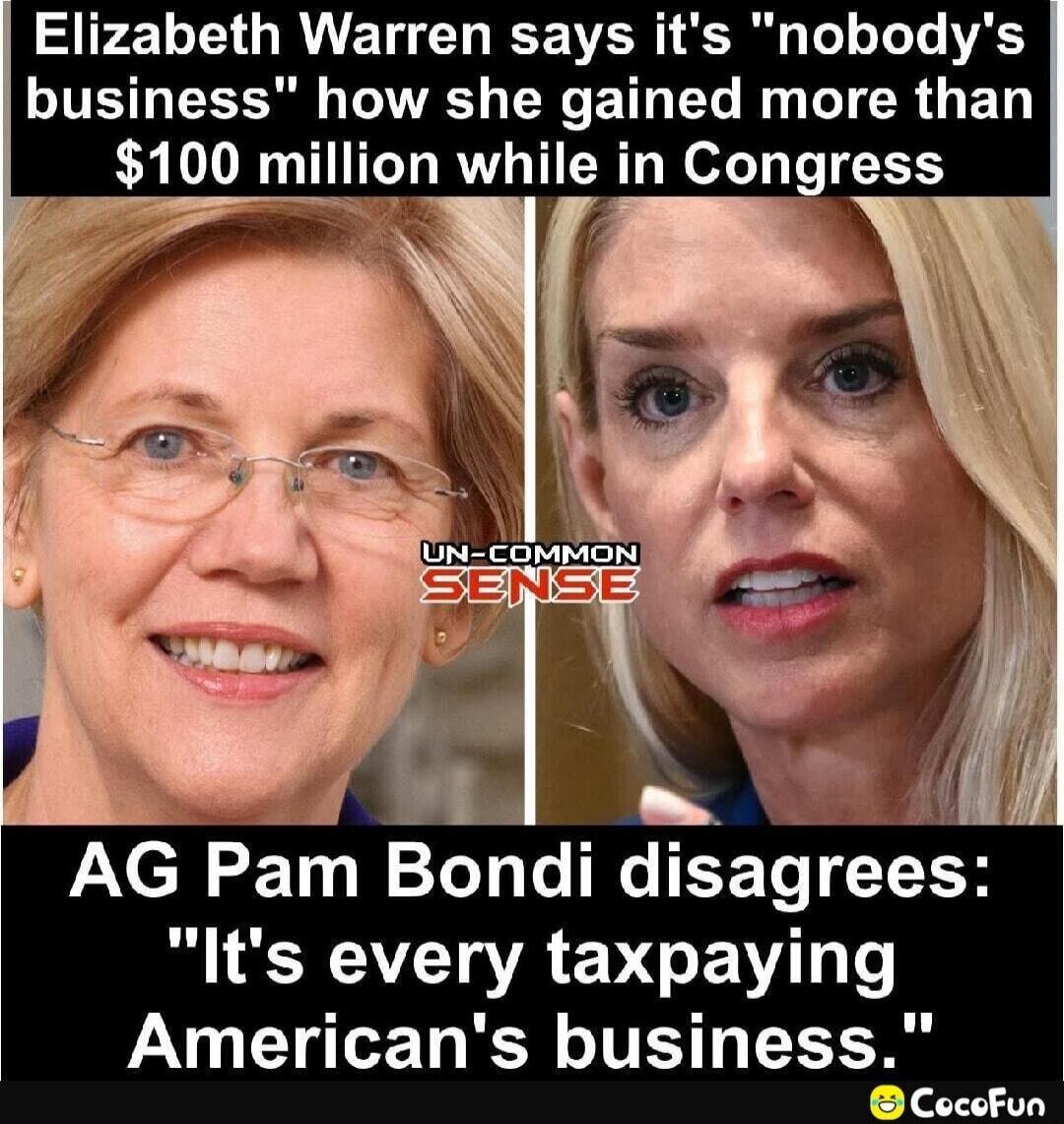 Elizabeth Warren says it's 