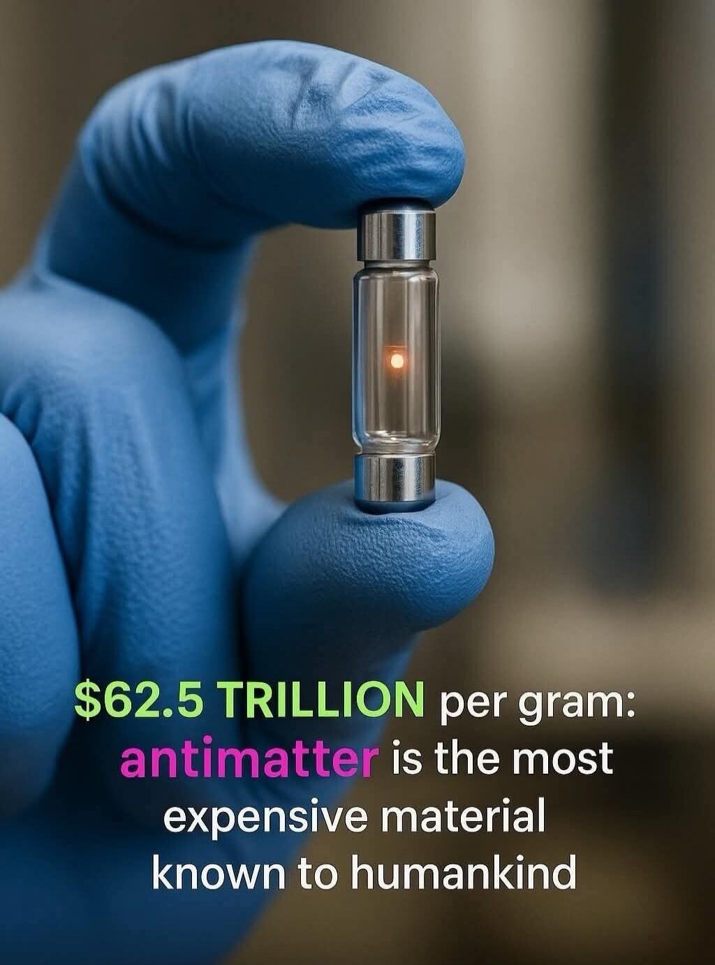 $62.5 TRILLION per gram: antimatter is the most expensive material known to humankind