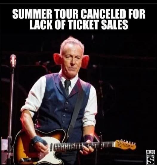 SUMMER TOUR CANCELED FOR LACK OF TICKET SALES
