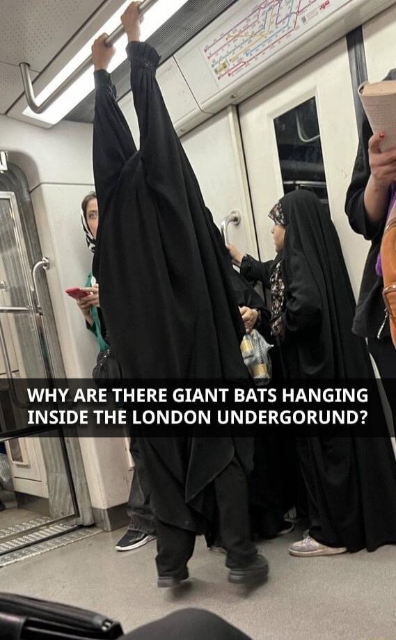 WHY ARE THERE GIANT BATS HANGING INSIDE THE LONDON UNDERGROUND?