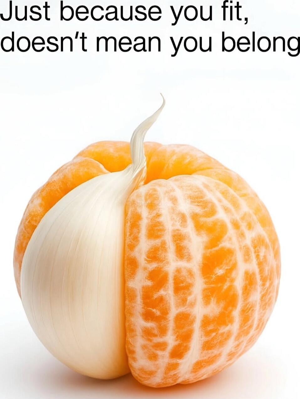 Just because you fit, doesn’t mean you belong