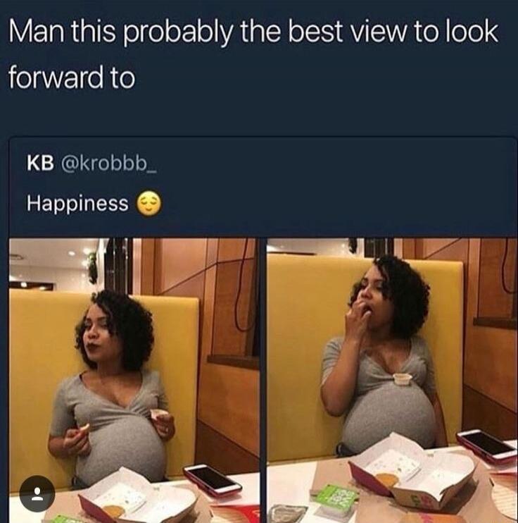 Man this probably the best view to look forward to
KB @krobb_
Happiness 😌