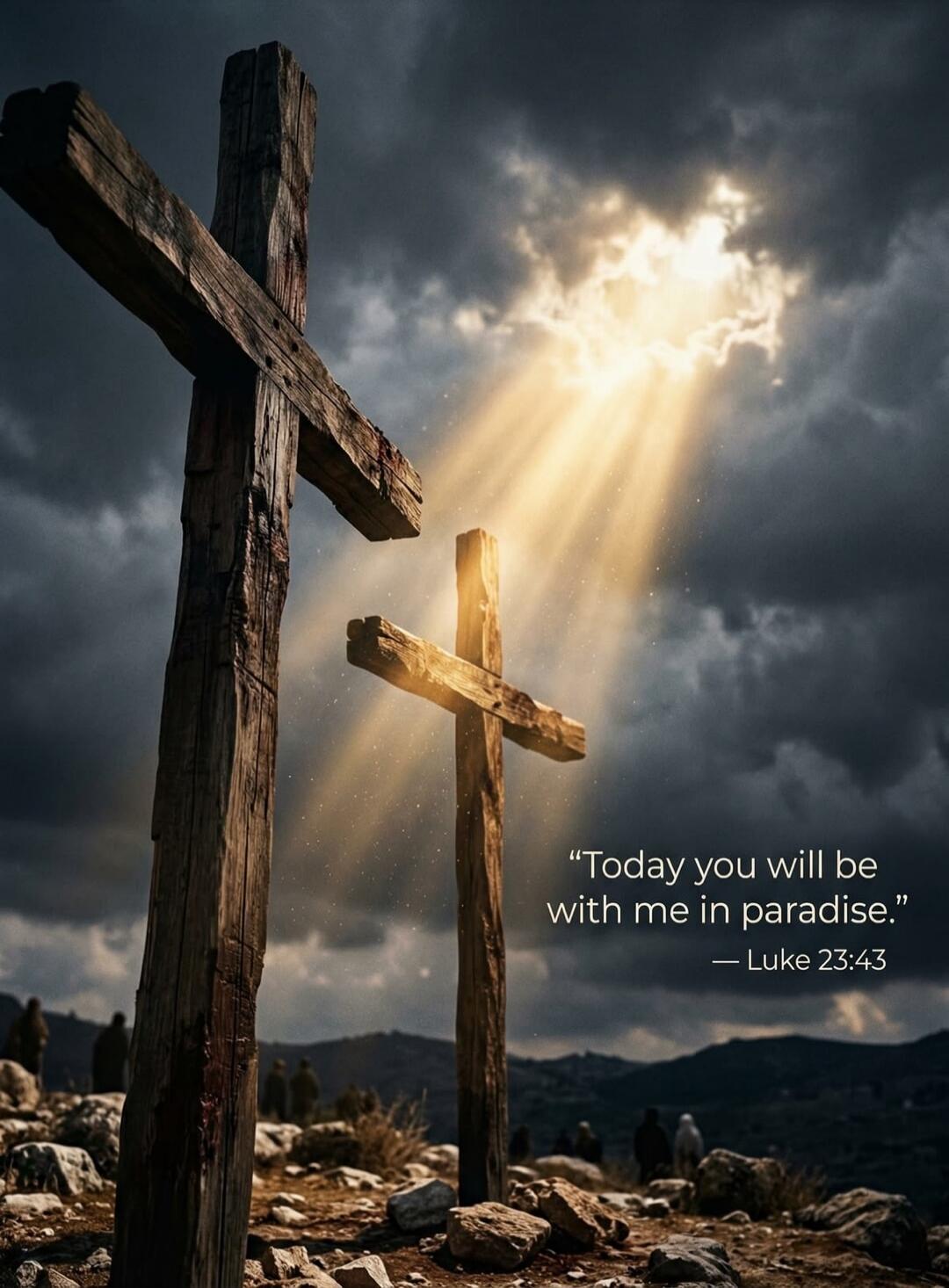 Today you will be with me in paradise. — Luke 23:43