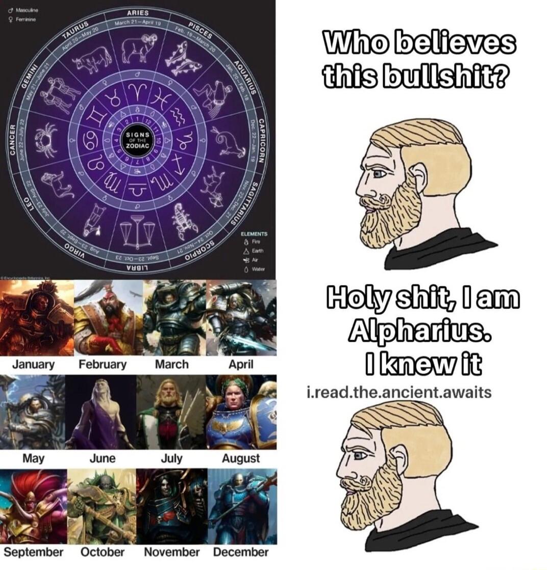 Whe believes fifis bullshiz el ik Dem 0 lmew i ireadtheancientawaits September October November December