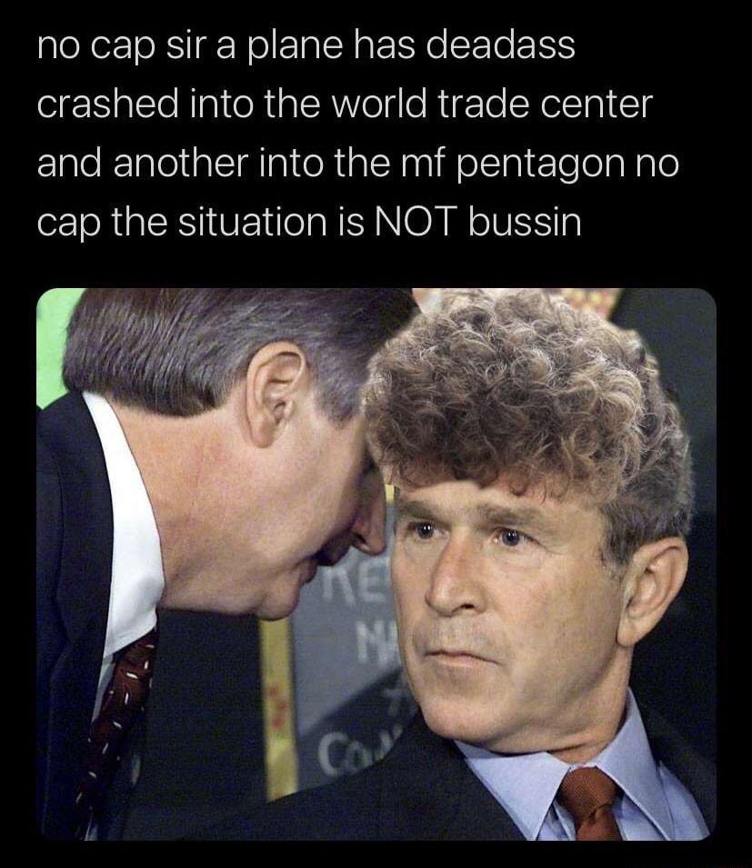 no cap sir a plane has deadass o Nl CleNpiteRialA o slo Rig To SReIn T and another into the mf pentagon no cap the situation is NOT bussin