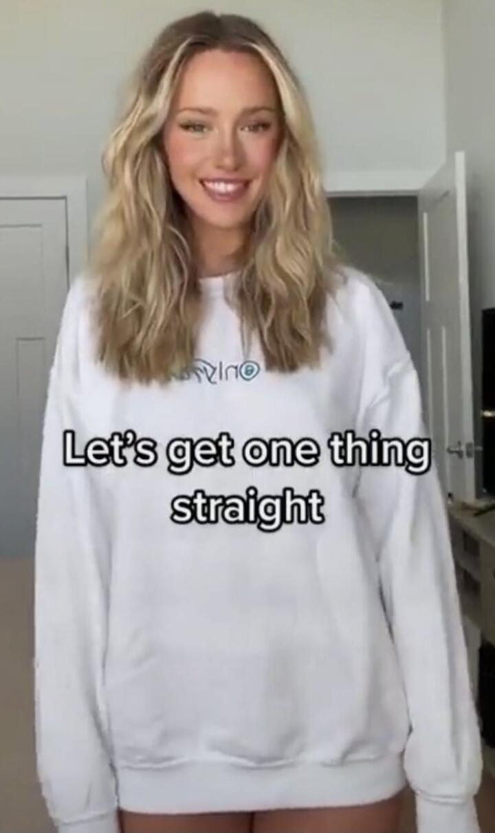 Let's get one thing straight