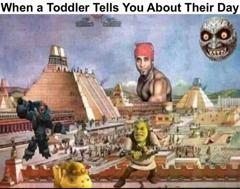 When a Toddler Tells You About Their Day B m