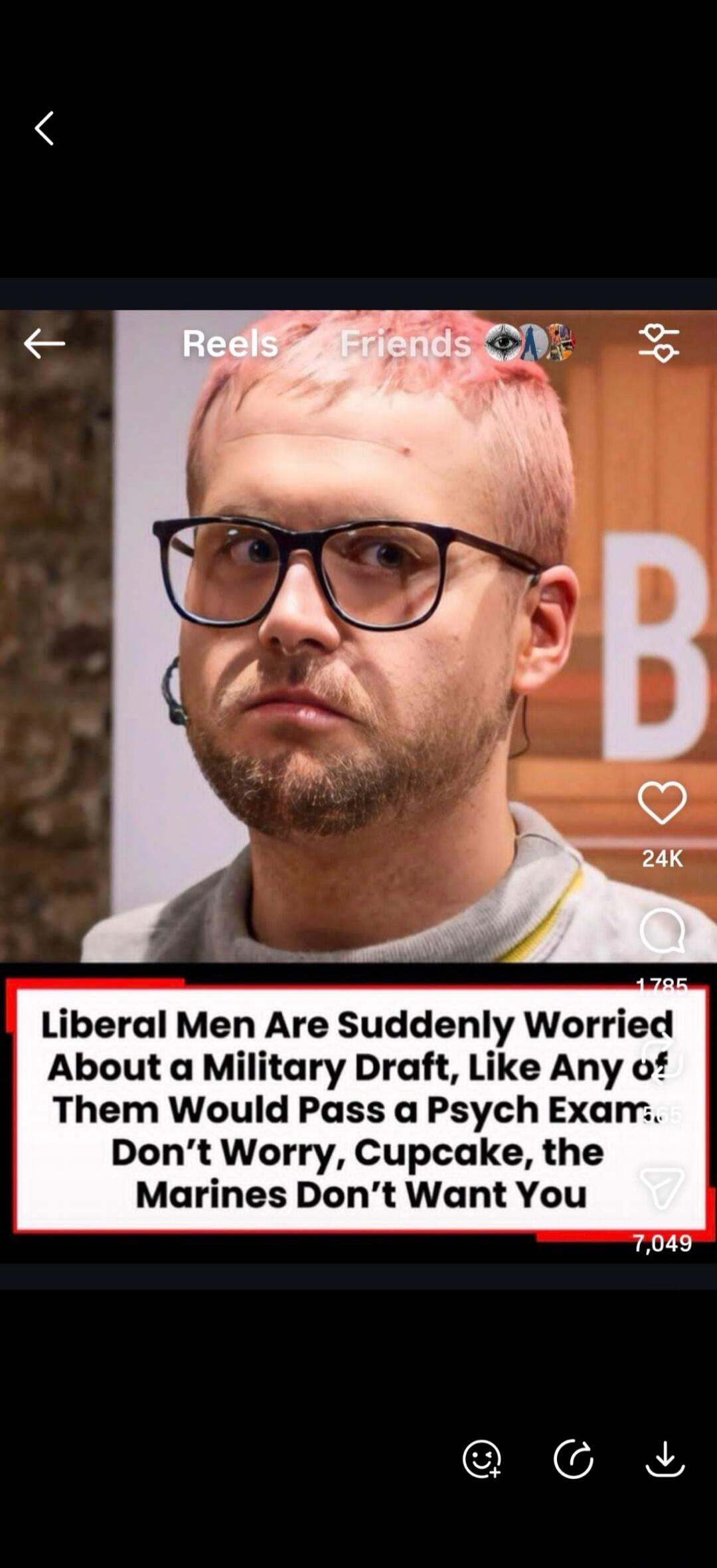 Liberal Men Are Suddenly Worried About a Military Draft, Like Any of Them Would Pass a Psych Exam. Don't Worry, Cupcake, the Marines Don't Want You