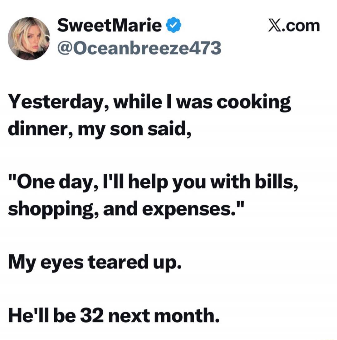 Yesterday, while I was cooking dinner, my son said, 