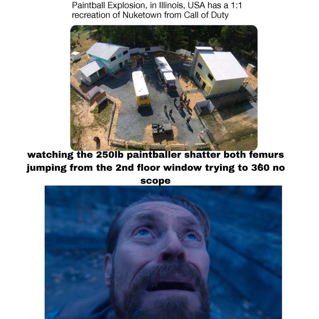 Paintball Explosion in lllinois USA has a 1 recreation of Nuketown from Callof Duty