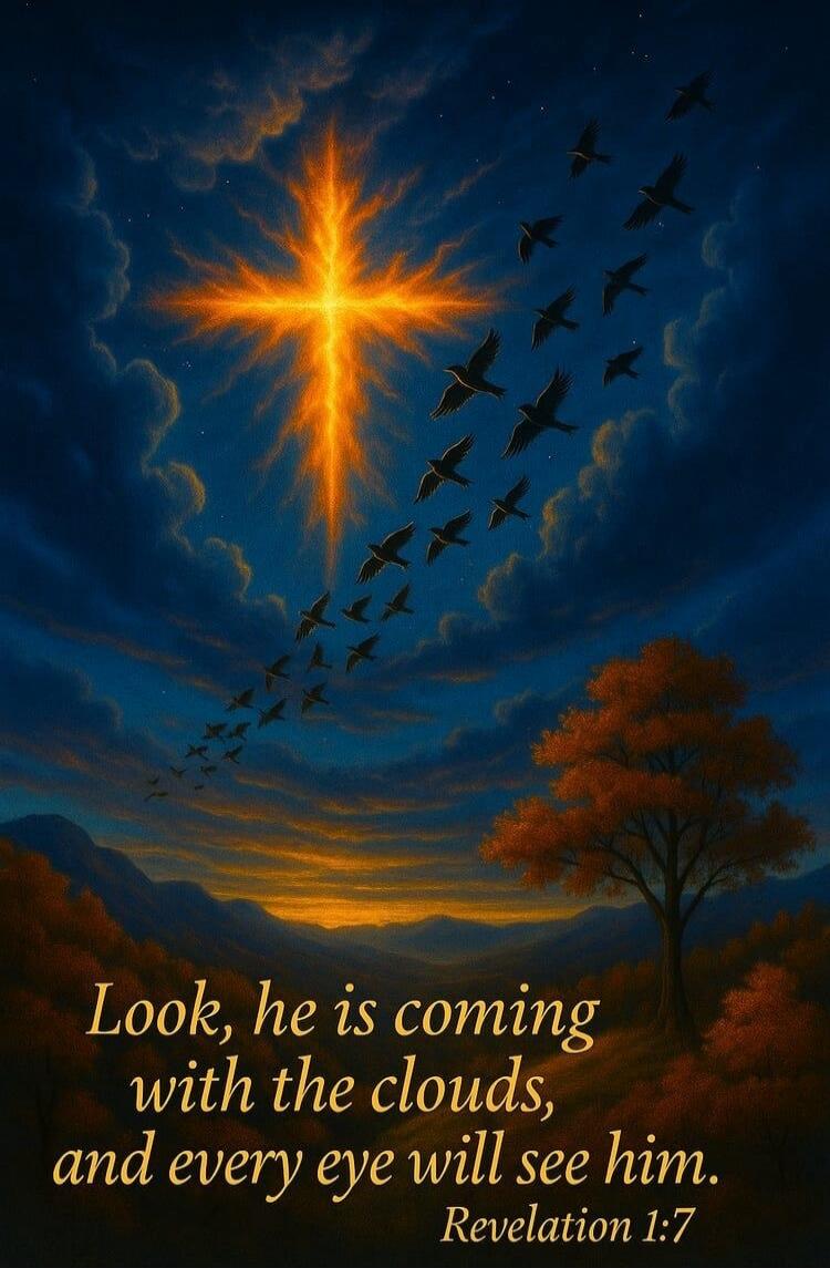 Look, he is coming with the clouds, and every eye will see him. Revelation 1:7