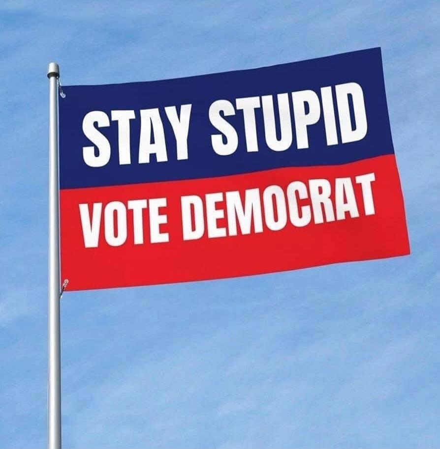 STAY STUPID VOTE DEMOCRAT