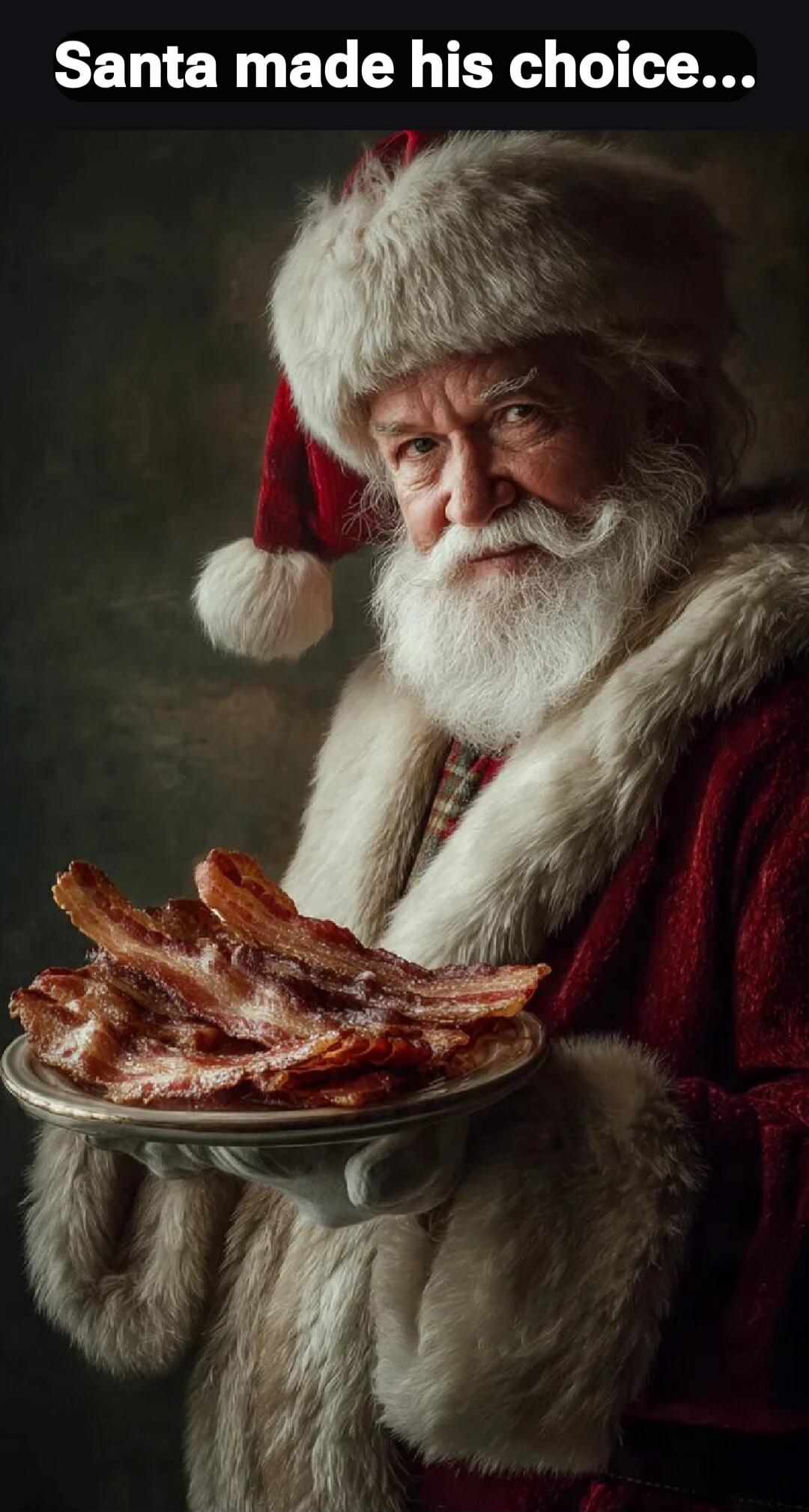 Santa made his choice...
