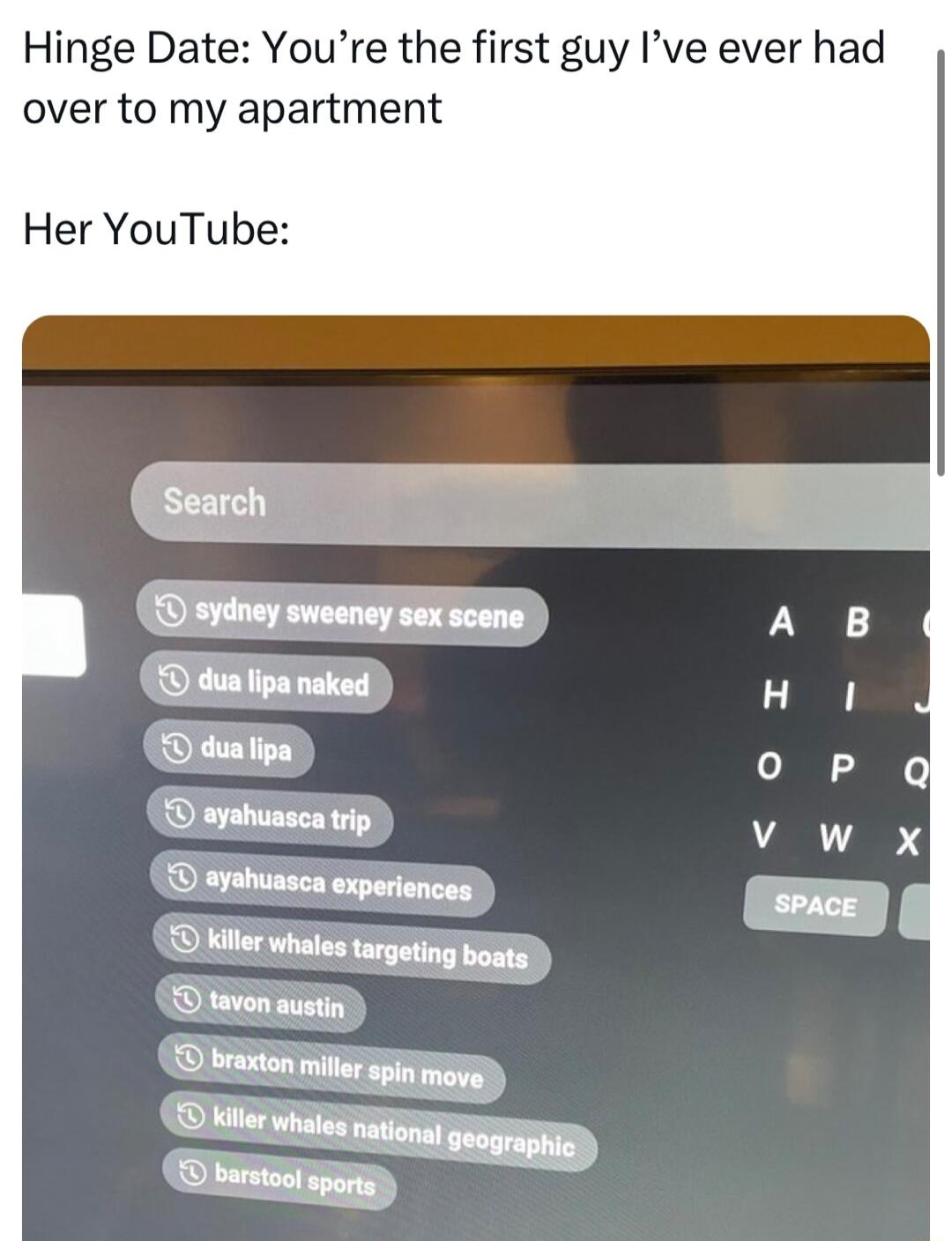 Hinge Date Youre the first guy Ive ever had over to my apartment Her YouTube