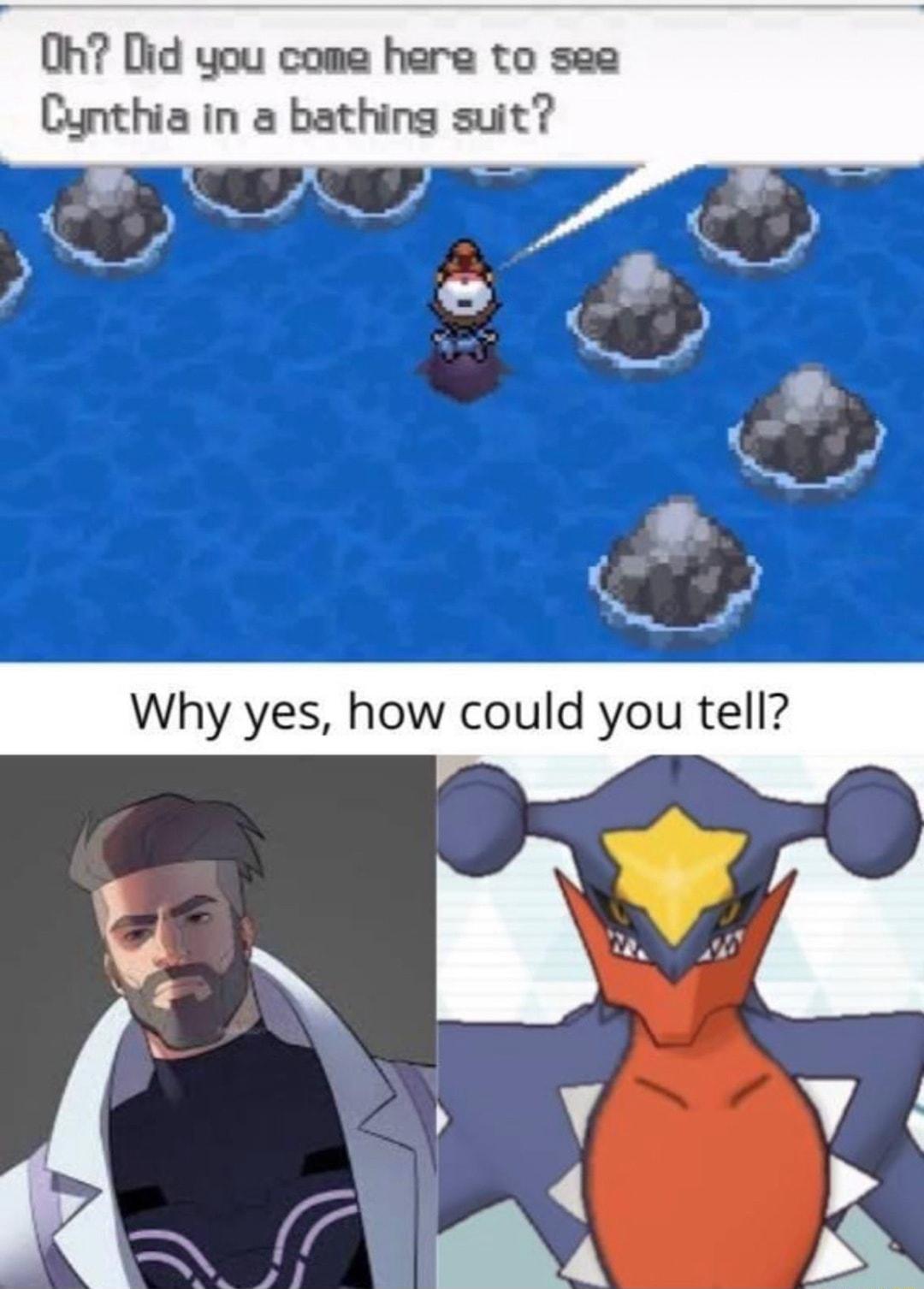 Oh Did you come here to see Cynthia in a bathing suit