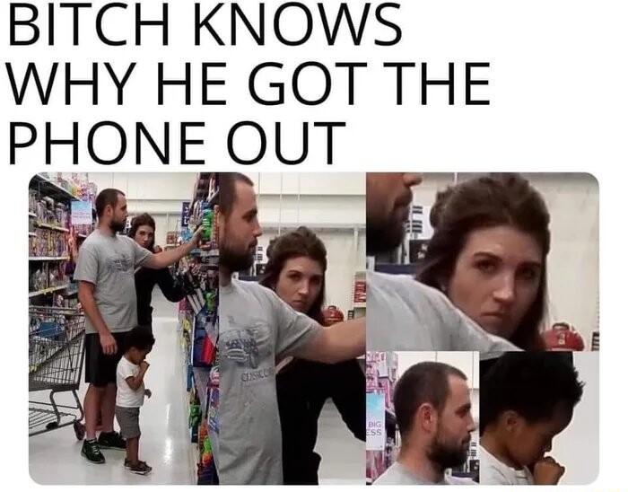 BITCH KNOWS WHY HE GOT THE PHONE OUT
