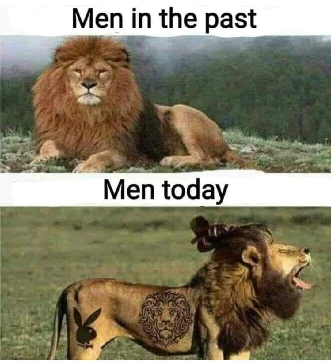 Men in the past