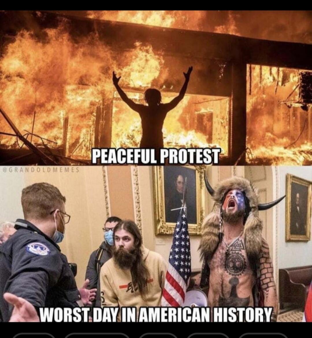 PEACEFUL PROTEST
WORST DAY IN AMERICAN HISTORY