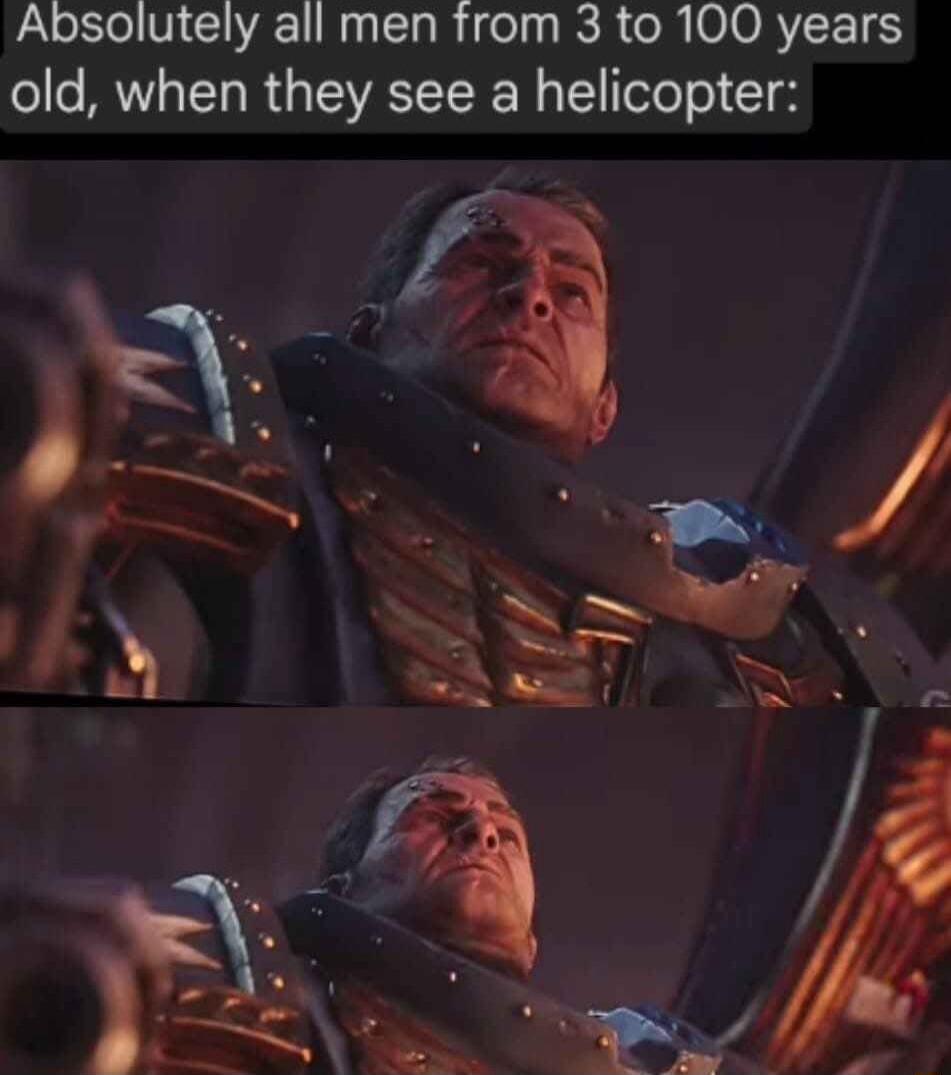 PaleS VI L LI ETaR el IR ol O1ORYT T8 old when they see a helicopter