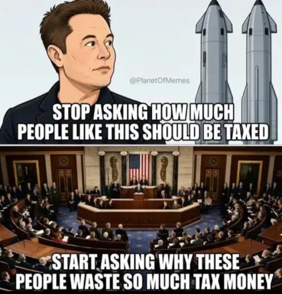 STOP ASKING HOW MUCH PEOPLE LIKE THIS SHOULD BE TAXED START ASKING WHY THESE PEOPLE WASTE SO MUCH TAX MONEY