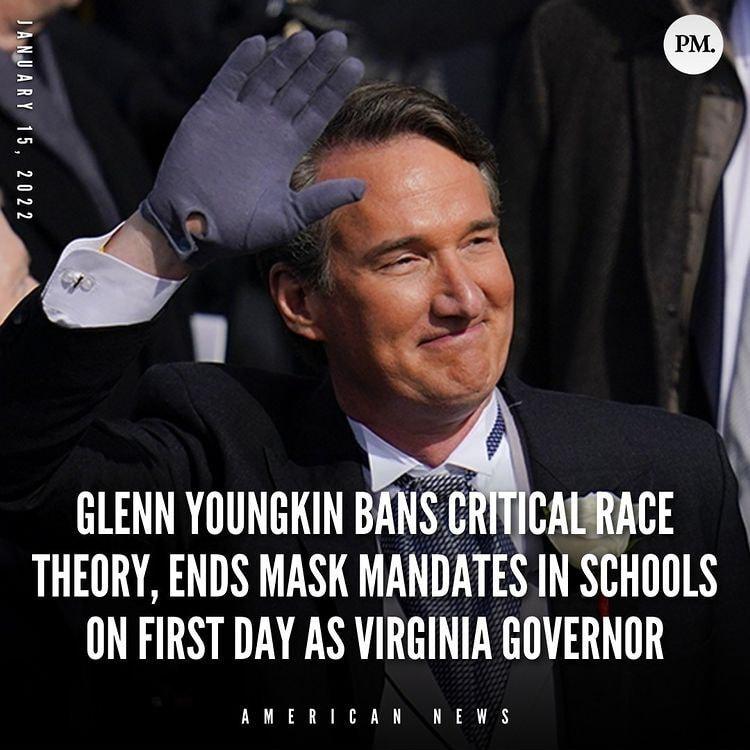 100 51 AHM B o GLENN YOUNGKIN BANST AURACE THEORY ENDS MASK MANDATES IN SCHOOLS ON FIRST DAY AS VIRGINIA GOVERNOR AMERICAN NEWS