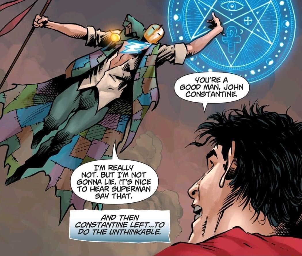 M REALLY NOT BUT TM NOT GOWNALE S NCE AN THEN CONSTANTINE LEETTO DO THE UNTHINKABLE T wouw 00 downt CRTANTIE