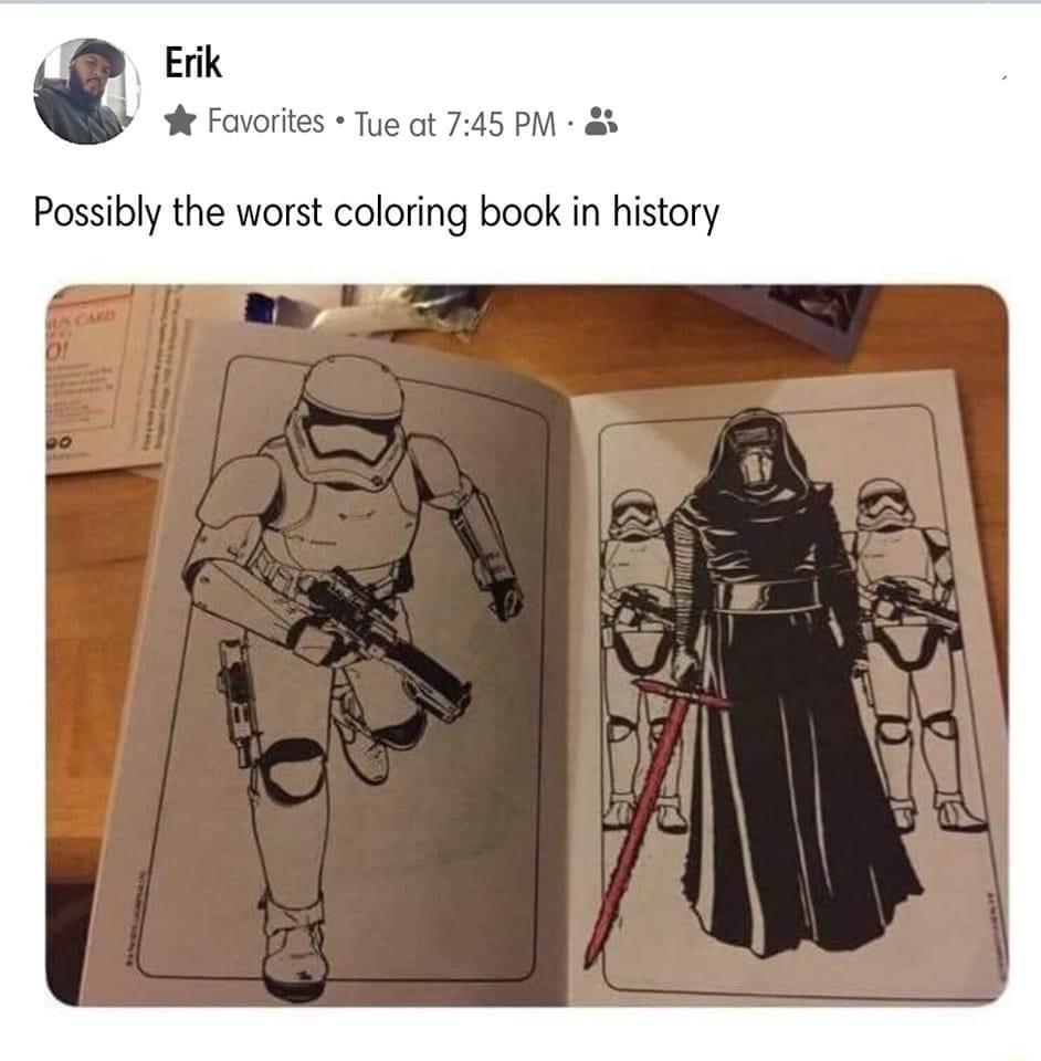 Erik o Favorites 745 PM Possibly the worst coloring book in history