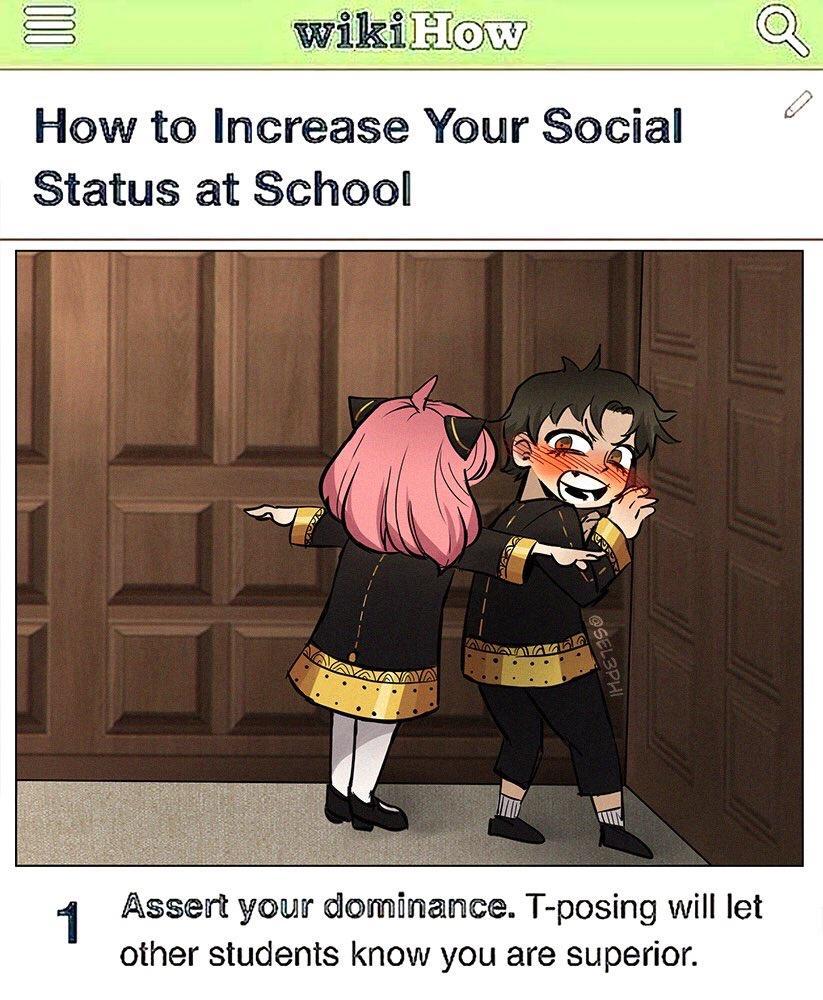 How to Increase Your Social Status at School Assert your dominance T posing will let other students know you are superior