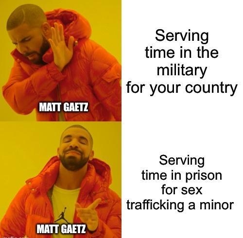 Serving time in the A military for your country Serving time in prison for sex a trafficking a minor