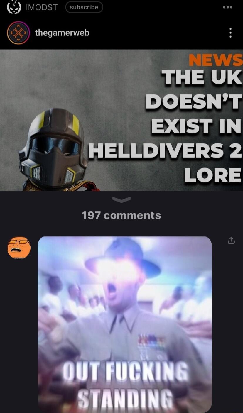 thegamerweb THE UK DOESNT EXIST IN 4 L HELLDIVERS 2 N We1 197 comments