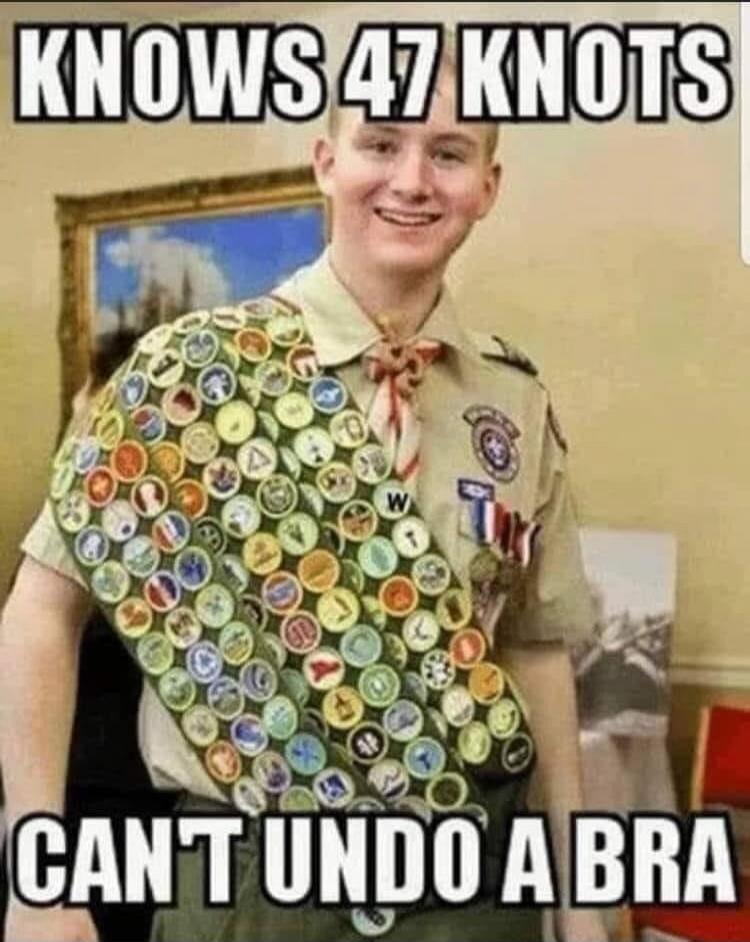 KNOWS 47 KNOTS CAN'T UNDO A BRA