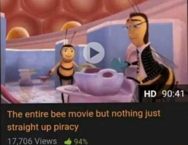 HD 9041 The entire bee movie but nothing just straight up piracy Py