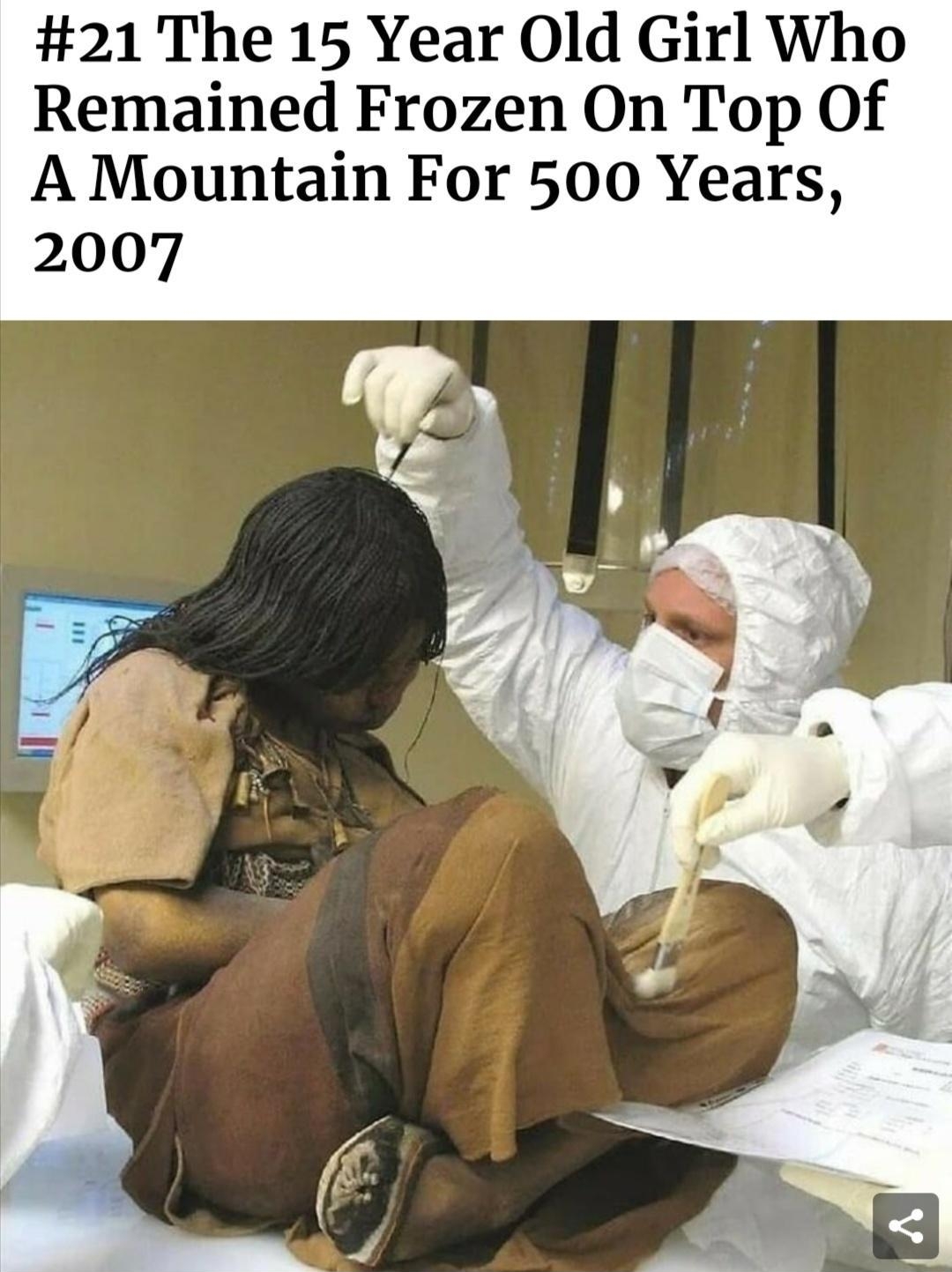 21 The 15 Year 0ld Girl Who Remained Frozen On Top Of A Mountain For 500 Years