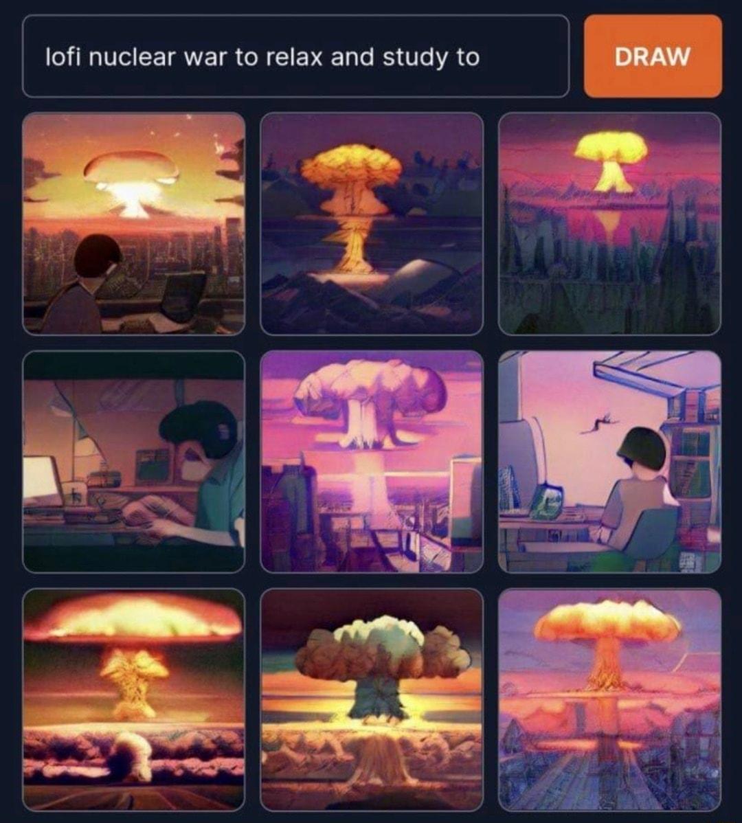 lofi nuclear war to relax and study to