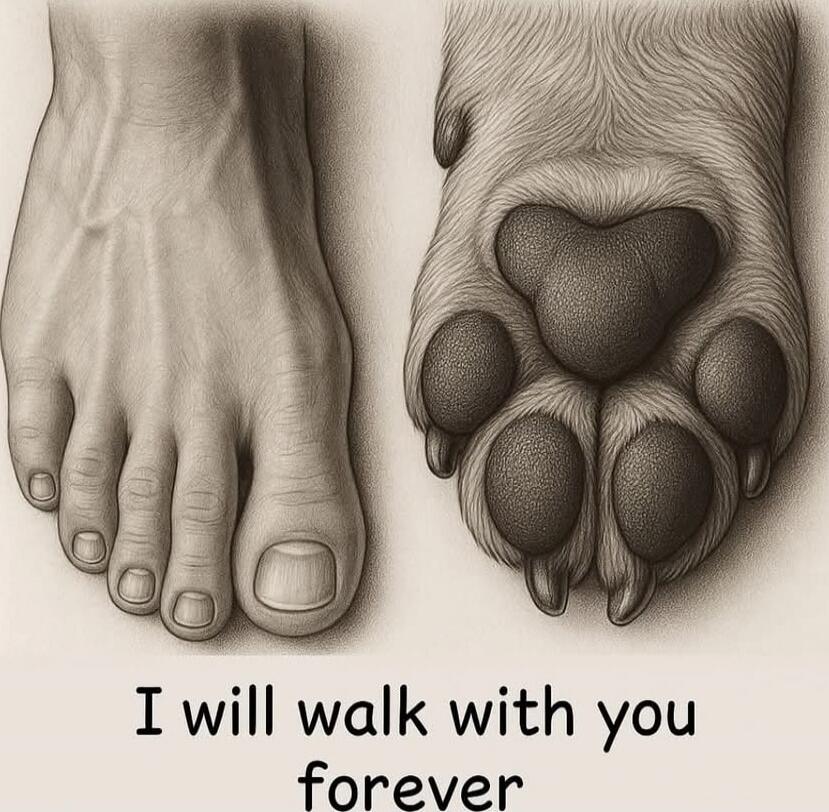I will walk with you forever