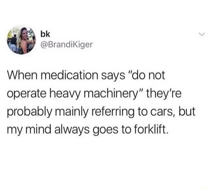 When medication says 