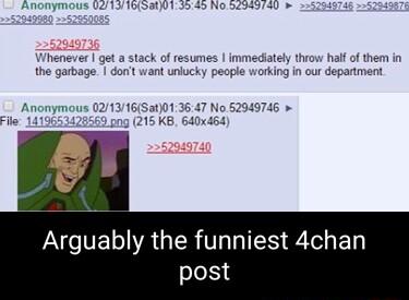 Anonymous king in our departm 49746 Arguably the funniest 4ch post