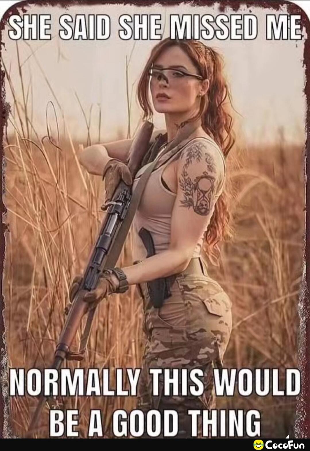 SHE SAID SHE MISSED ME
NORMALLY THIS WOULD BE A GOOD THING