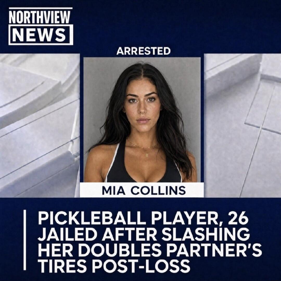 NORTHVIEW NEWS ARRESTED MIA COLLINS PICKLEBALL PLAYER, 26 JAILED AFTER SLASHING HER DOUBLES PARTNER'S TIRES POST-LOSS