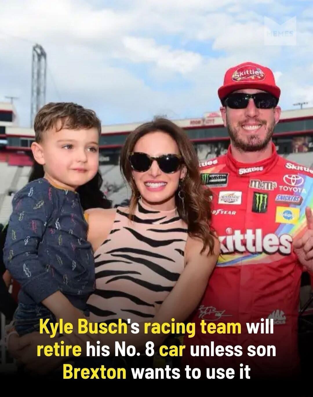 Kyle Busch's racing team will retire his No. 8 car unless son Brexton wants to use it